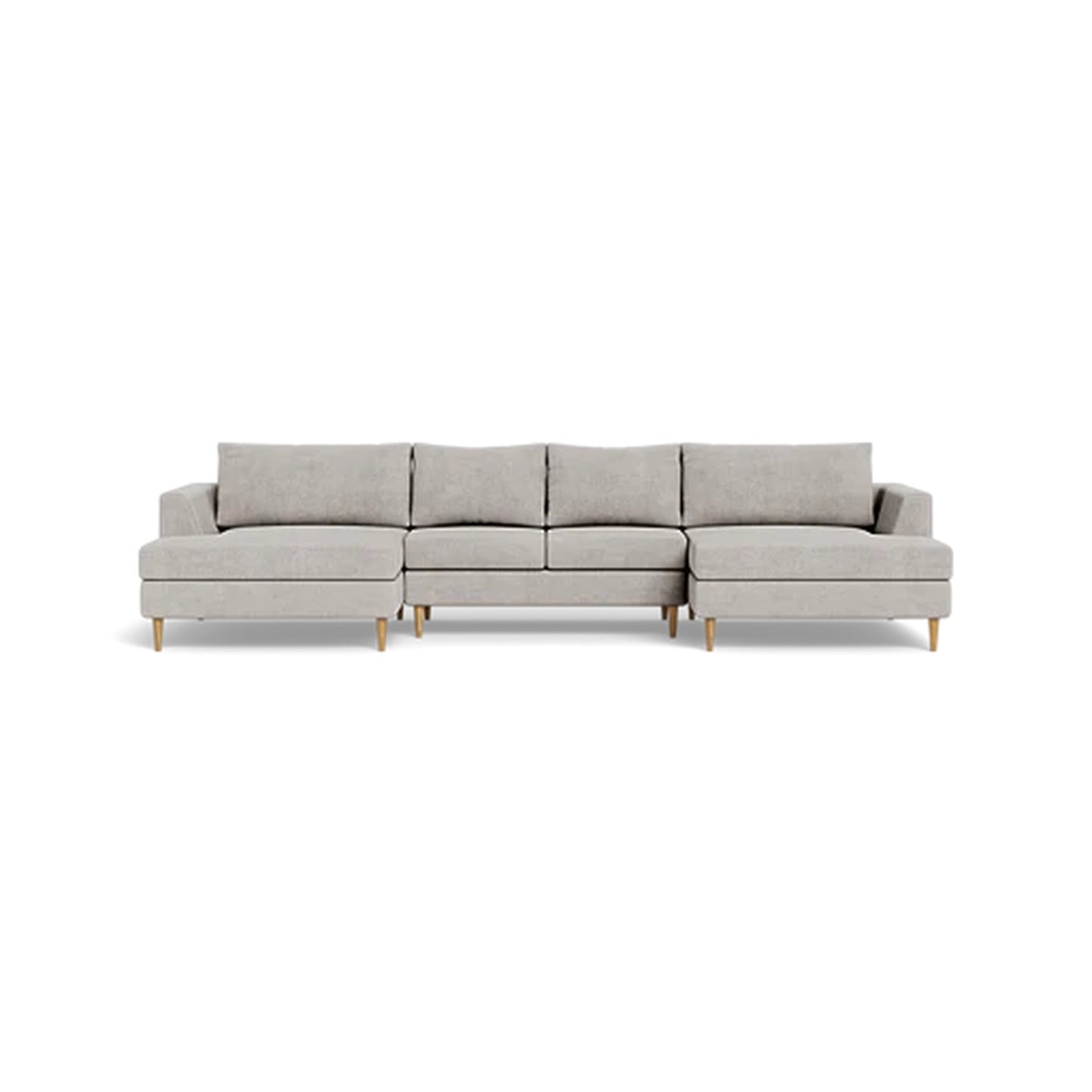 Asher U-Chaise Sectional Sofa Standard Depth Mixed Chaises