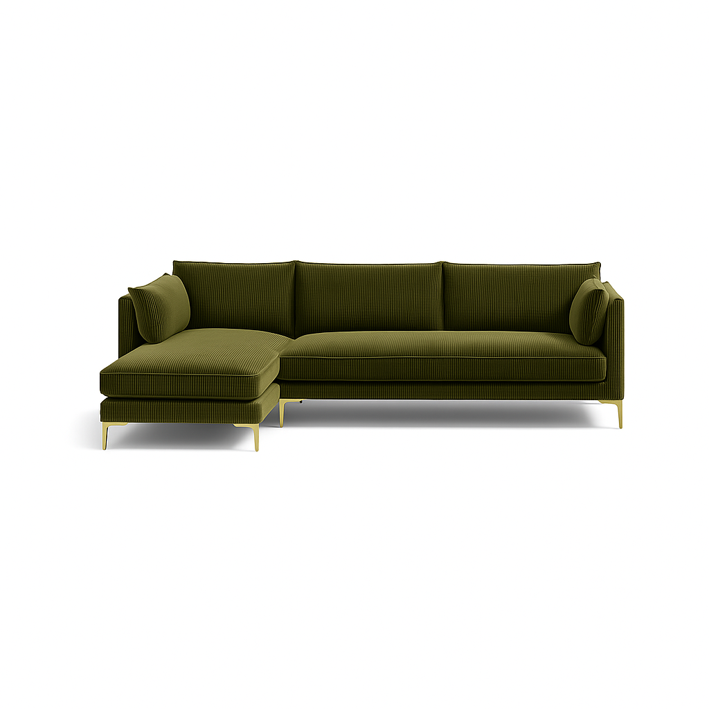 Caitlin 3-Seat Left Bumper Sectional