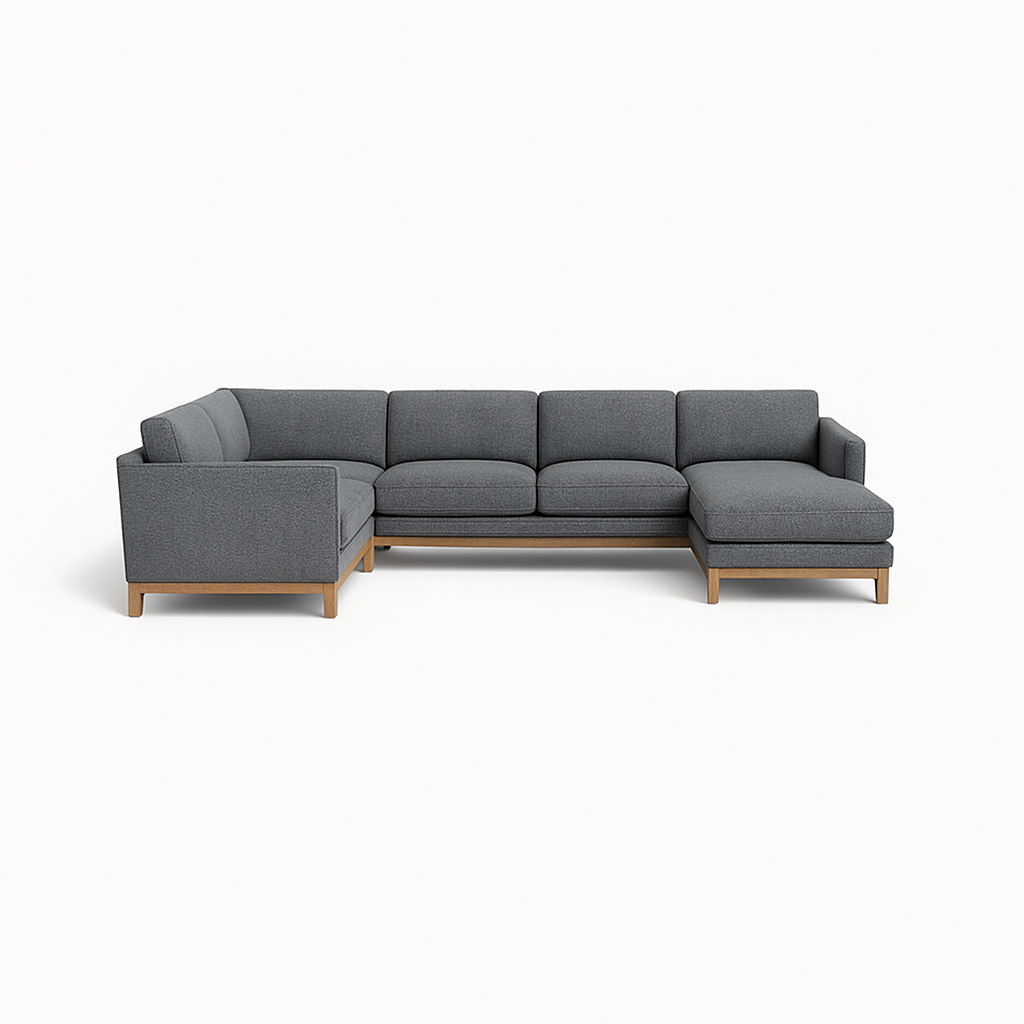 Gaby 5-Seat Corner Sectional Sofa with Right Chaise Sandbar