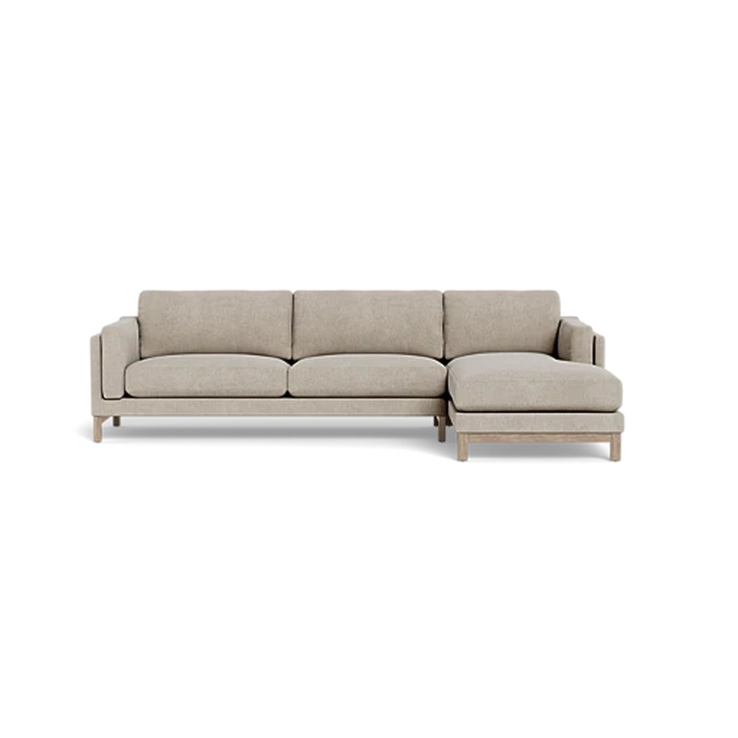 Gaby 3-Seat Right Chaise Sectional Standard Depth Extended Chaise