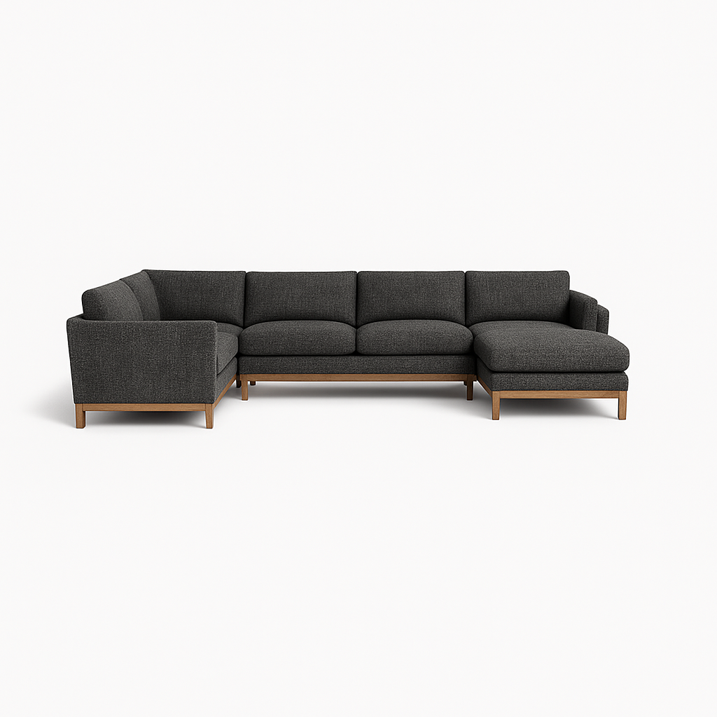Gaby 5-Seat Corner Sectional Sofa with Right Chaise Breakwater