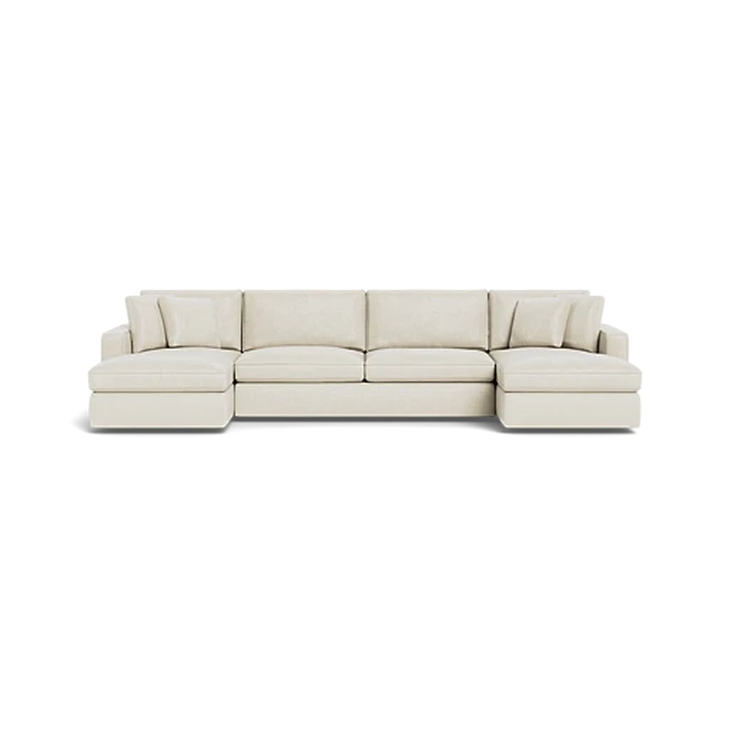 James 4-Seater U-Chaise Sectional Deep Seat Dual Extended Chaises