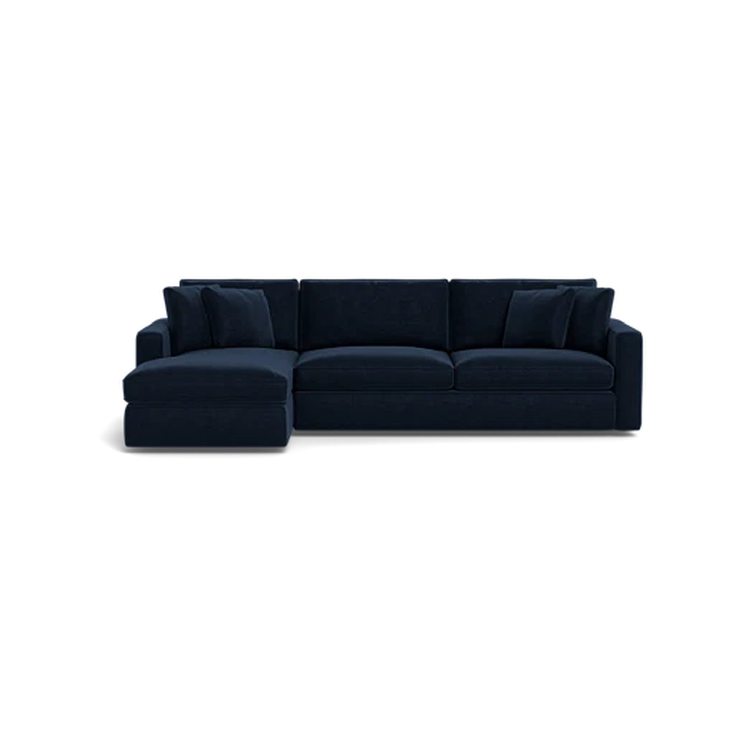 James 3-Seat Right Chaise Sectional Deep Seat Compact Chaise