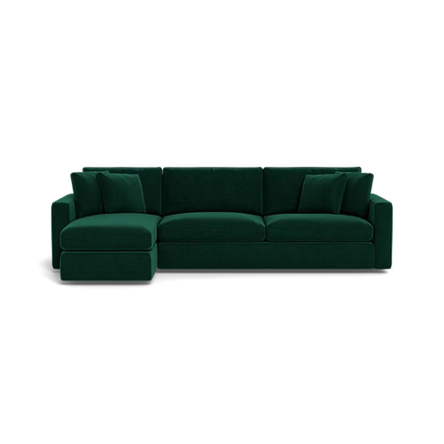 James 3-Seat Left Chaise Sectional Standard Depth Standard Chaise With Storage
