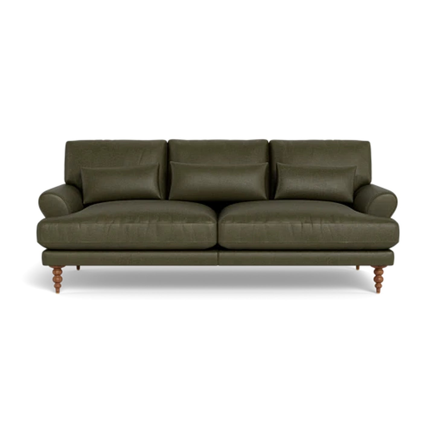Maxwell 2-Seater Leather Sofa Compact