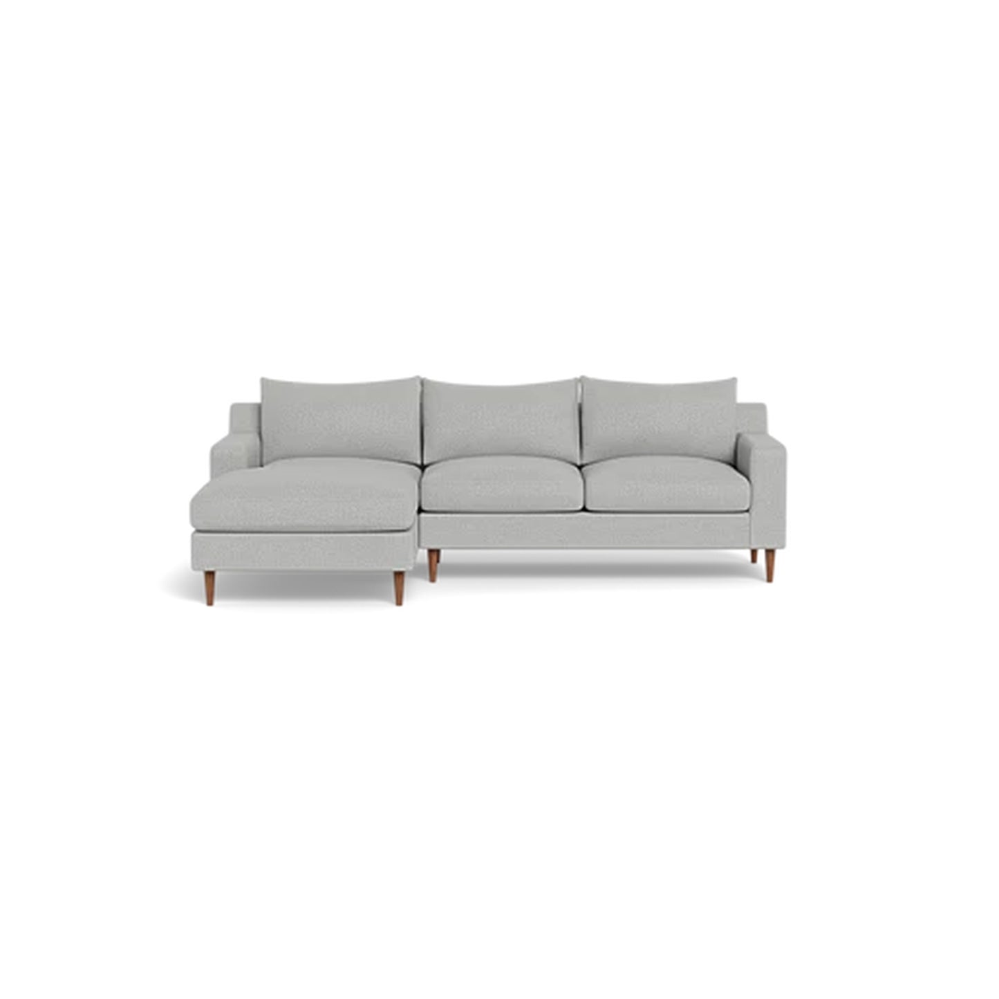 Sloan 3-Seat Left Chaise Sectional Standard Depth — Extended Chaise