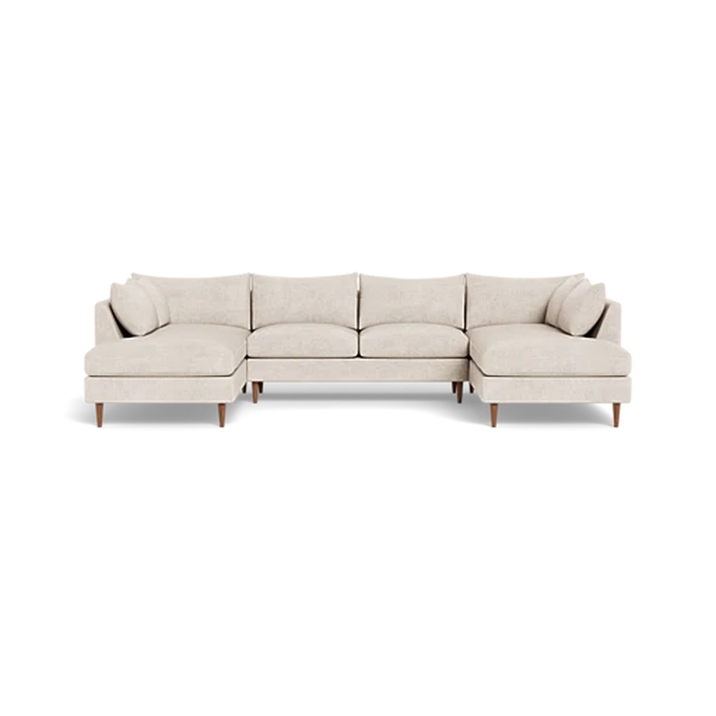 Sloan 4-Seater U-Chaise Sectional Deep Seat Asymmetrical Isthmus