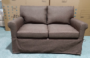 2 Seater Sofa-Brown