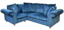 Full Back Right Hand Facing Corner Sofa -Malta-peacock