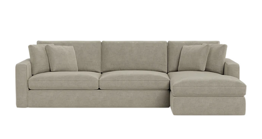 James 3-Seat Right Chaise Sectional Deep Seat