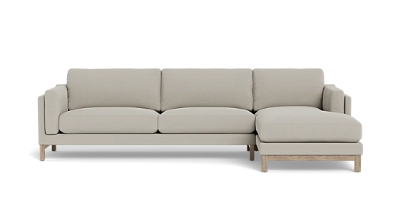 Gaby 3-Seat Right Chaise Sectional Deep Seat Symmetrical Vista