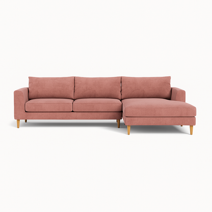Asher 3-Seater Right Chaise Sofa  Standard Depth  Standard Chaise