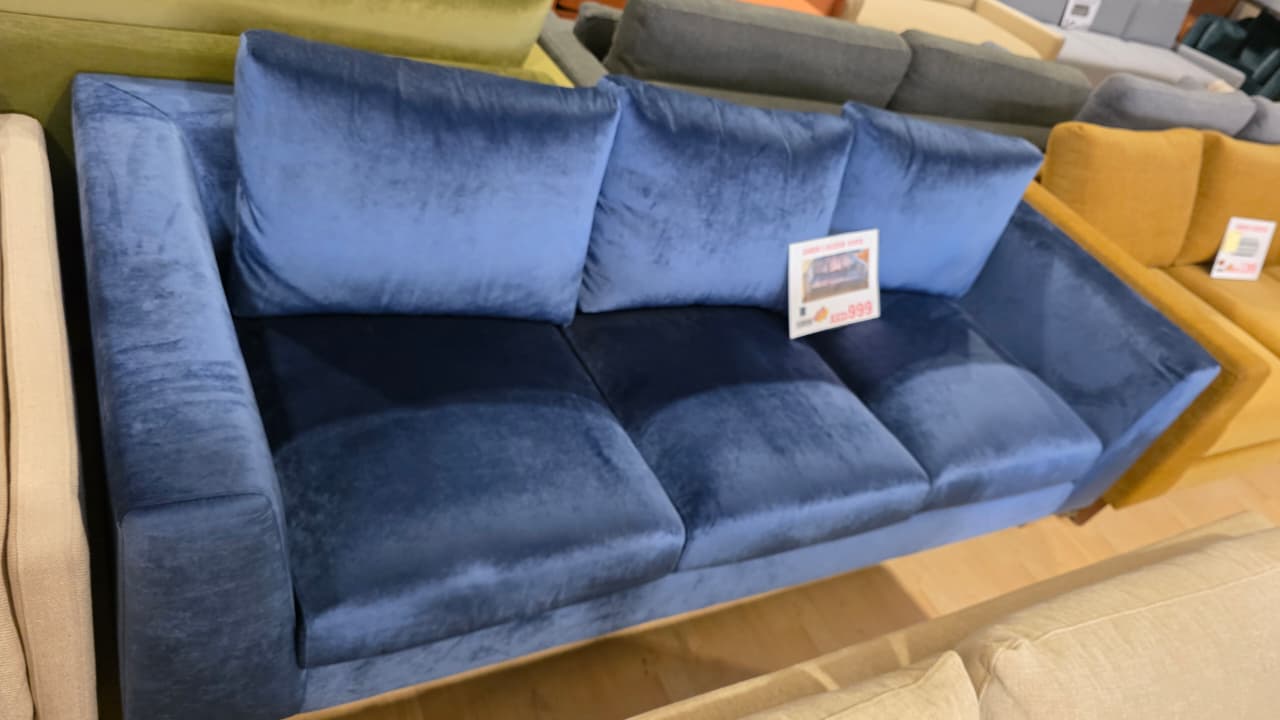 Asher 3 Seater Sofa  Compact