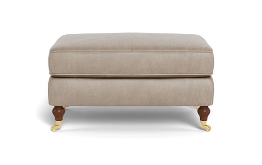 Alexander Leather Rectangular Ottoman Ledge