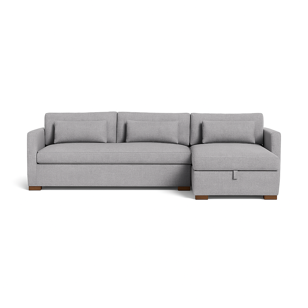 Charly 3-Seat Right Chaise Sectional with Storage Standard Chaise