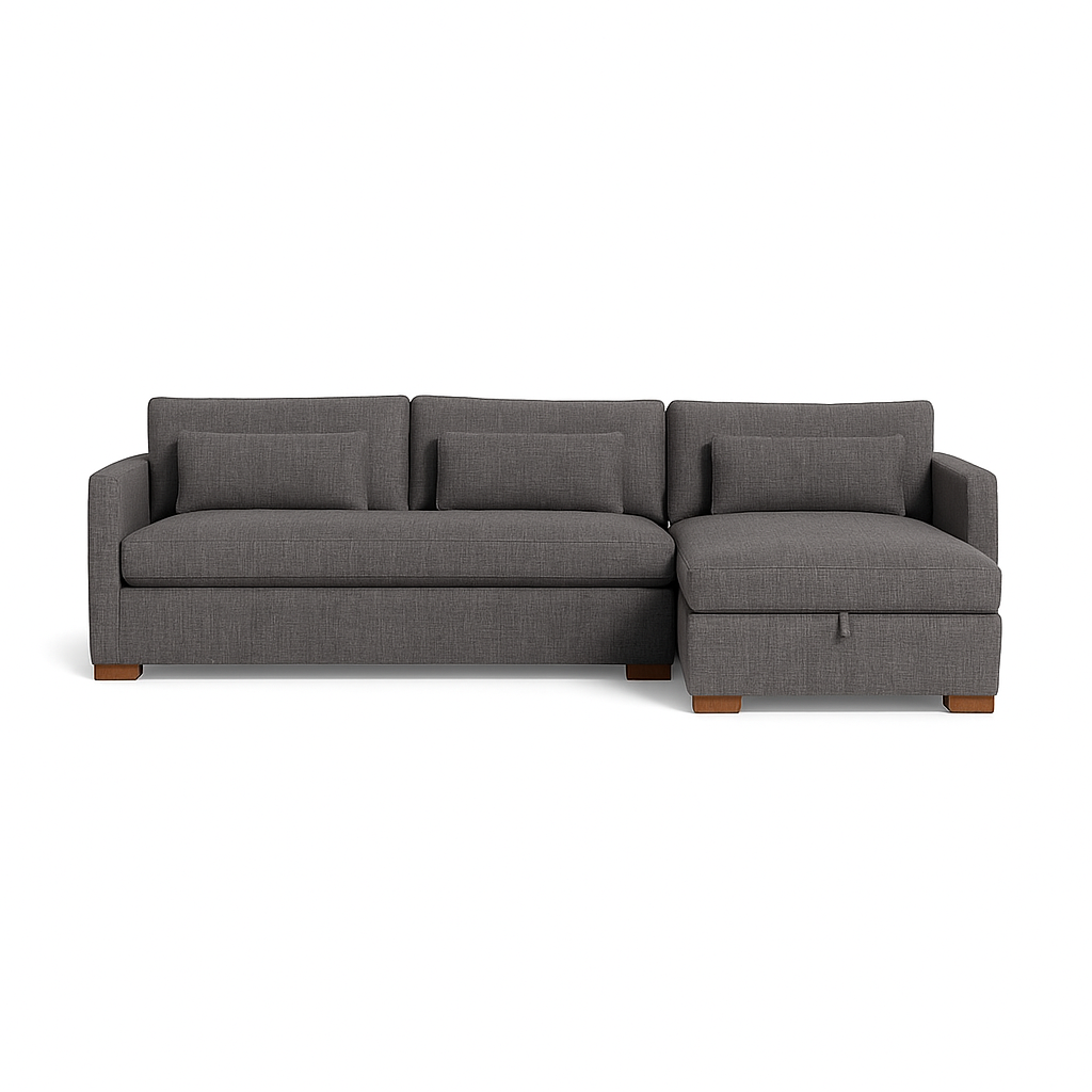 Charly 3-Seat Right Chaise Sectional with Storage Standard Chaise