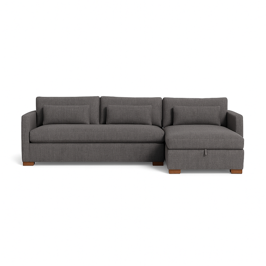 Charly 3-Seat Right Chaise Sectional with Storage Standard Chaise