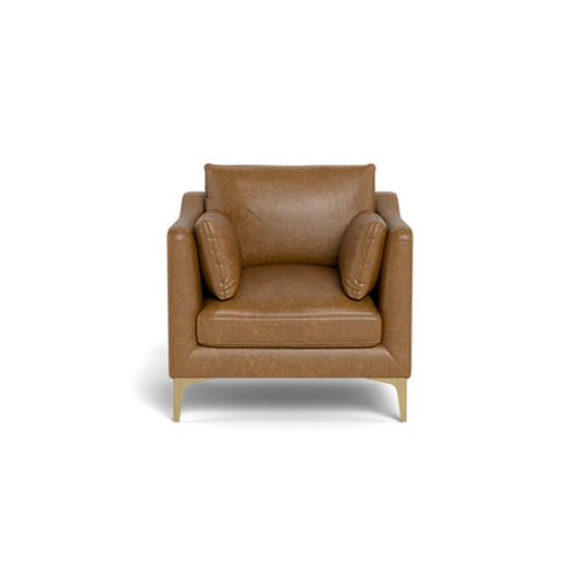 Caitlin Leather Petite Accent Chair