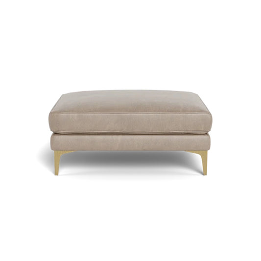 Caitlin Large Leather Ottoman