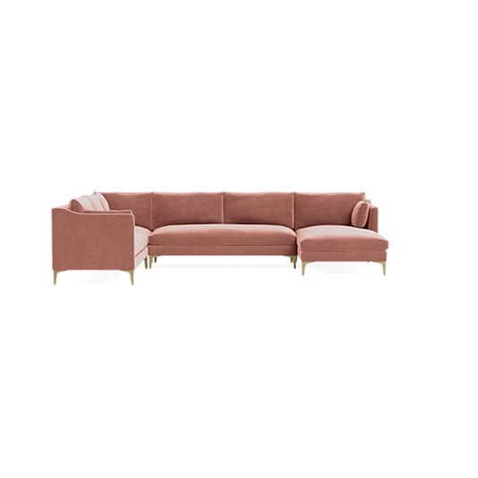 Caitlin 5-Seat Corner Sectional Sofa with Right Chaise Deep Seat
