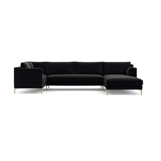Caitlin 5-Seat Corner Sectional Sofa with Right Chaise Standard Depth