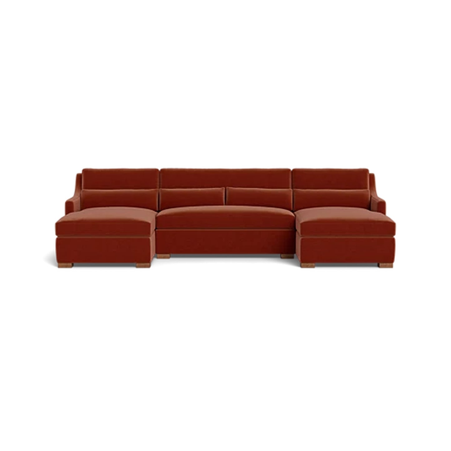 Ella U-Chaise Sectional Standard Depth Dual Standard Chaises