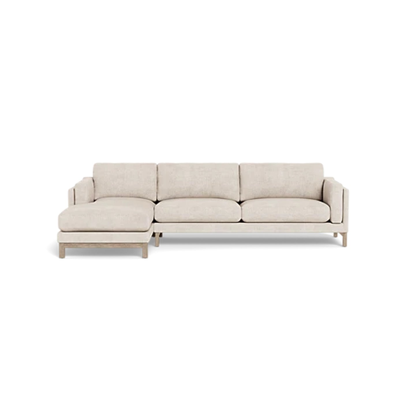 Gaby 3-Seat Left Chaise Sectional Deep Seat Extended Chaise
