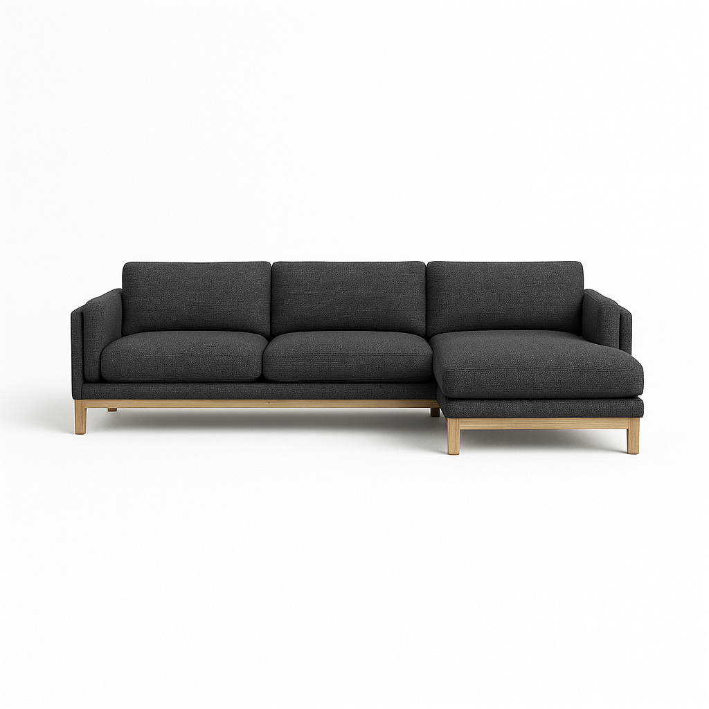 Gaby 3-Seat Right Chaise Sectional Standard Depth Standard Chaise