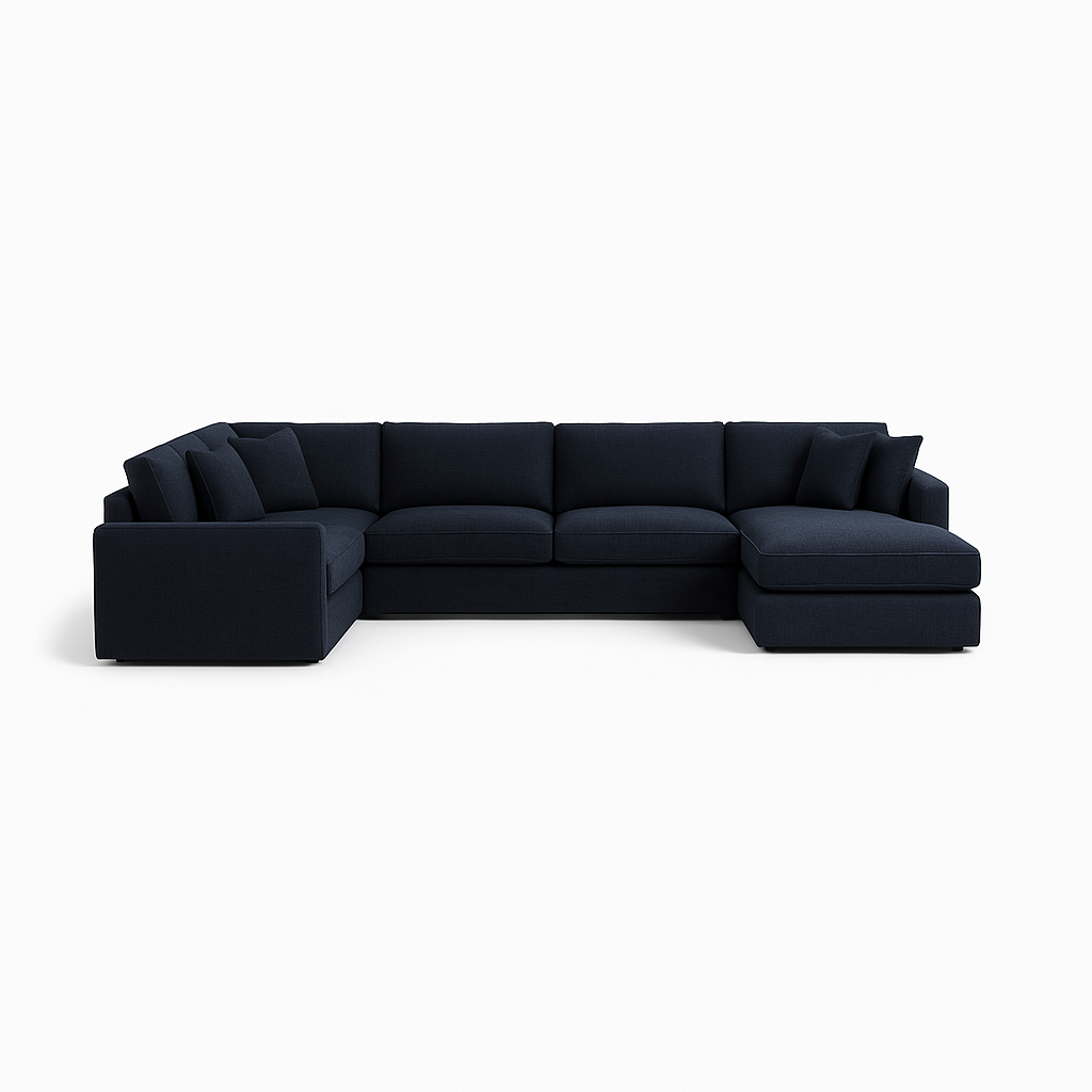 James 5-Seat Corner Sectional with Right Chaise Deep Seat Standard Chaise