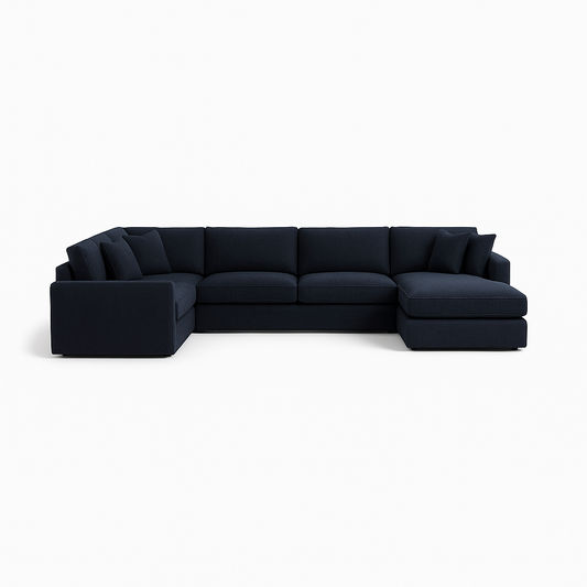 James 5-Seat Corner Sectional with Right Chaise Deep Seat Standard Chaise