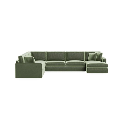 James 5-Seat Corner Sectional with Right Chaise Standard Depth Extended Chaise