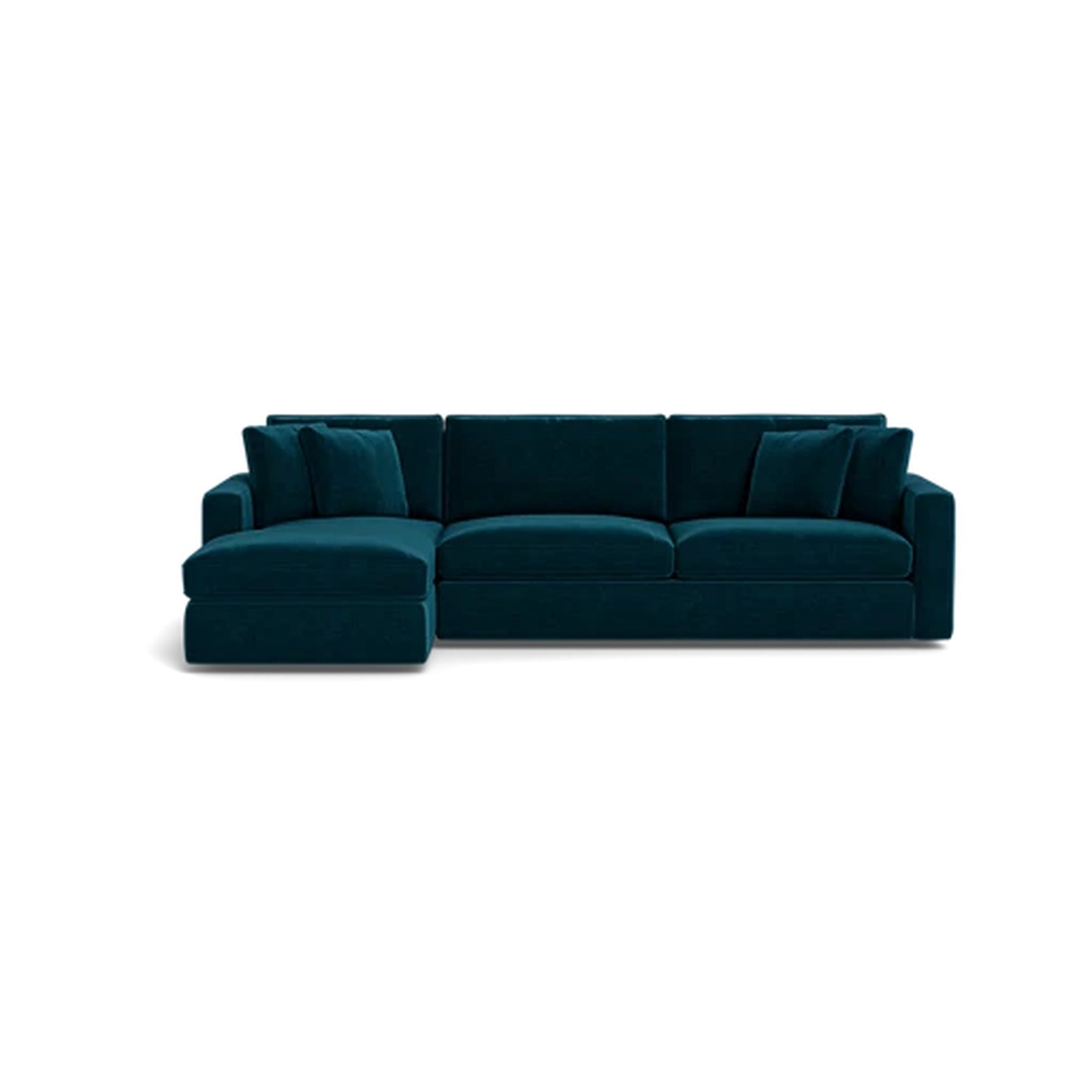 James 3-Seat Left Chaise Sectional Deep Seat Extended Chaise