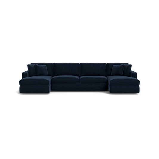 James 4-Seater U-Chaise Sectional Deep Seat Dual Standard Chaises
