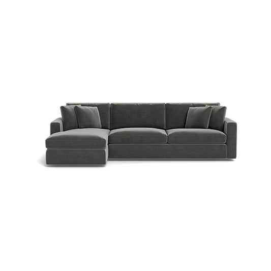 James Rectangle Ottoman With Storage + 3 Seater Left Chaise Sectional Sofa