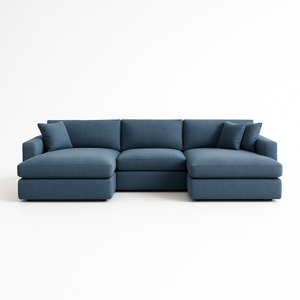 James 4-Seater U-Chaise Sectional Standard Depth Dual Extended Chaises