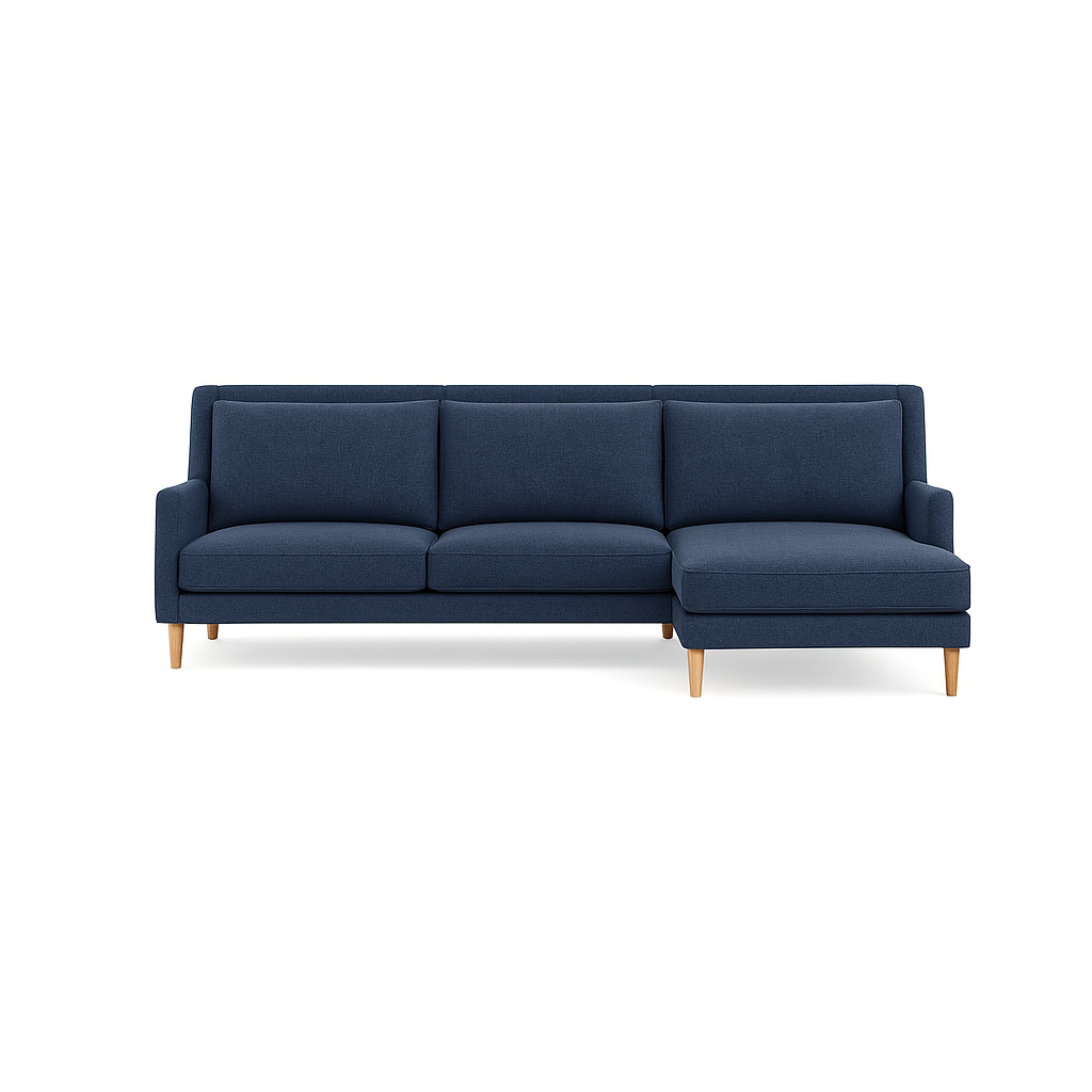 Lennox 3-Seat Right Chaise Sectional Deep Seat Extended Chaise