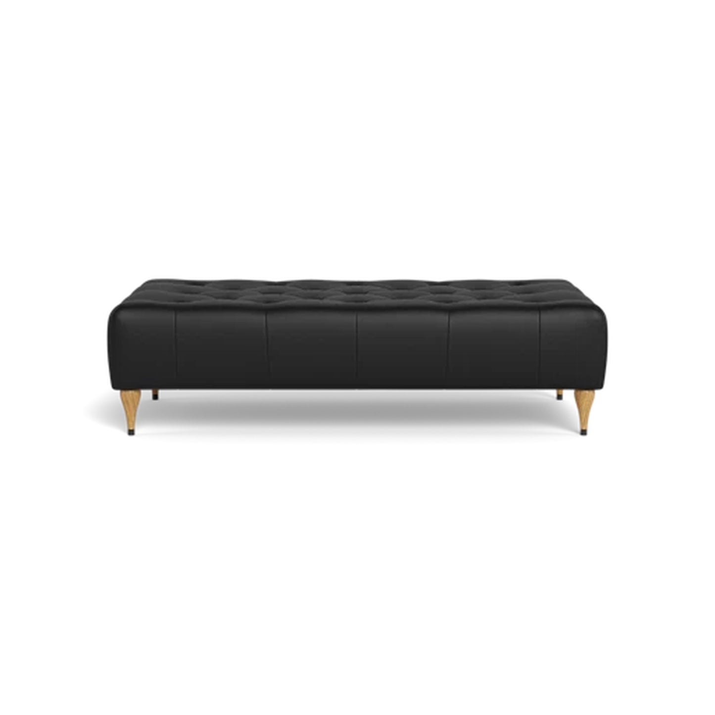 Ms. Chesterfield  Leather Bench Ottoman