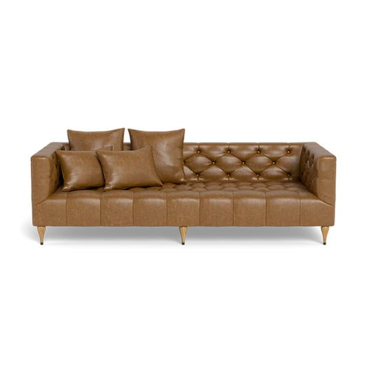 Ms. Chesterfield  Deep Seat Leather Sofa XL