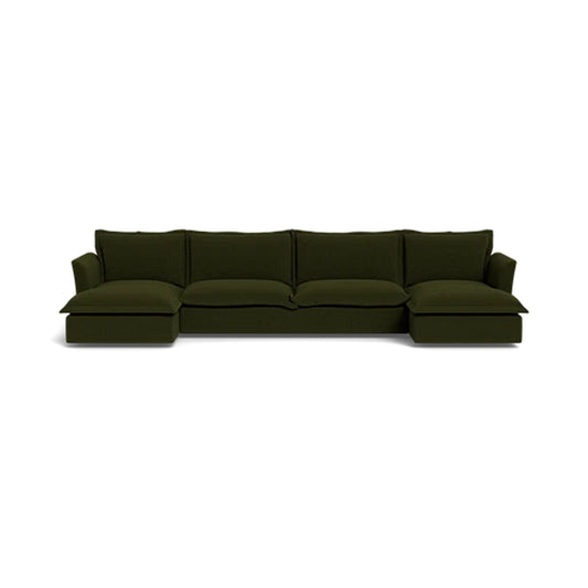Skylar U-Chaise Sectional Standard Depth Dual Standard Chaises