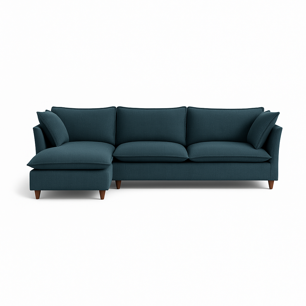 Skylar 3-Seat Left Chaise Sectional Standard Depth Compact Chaise