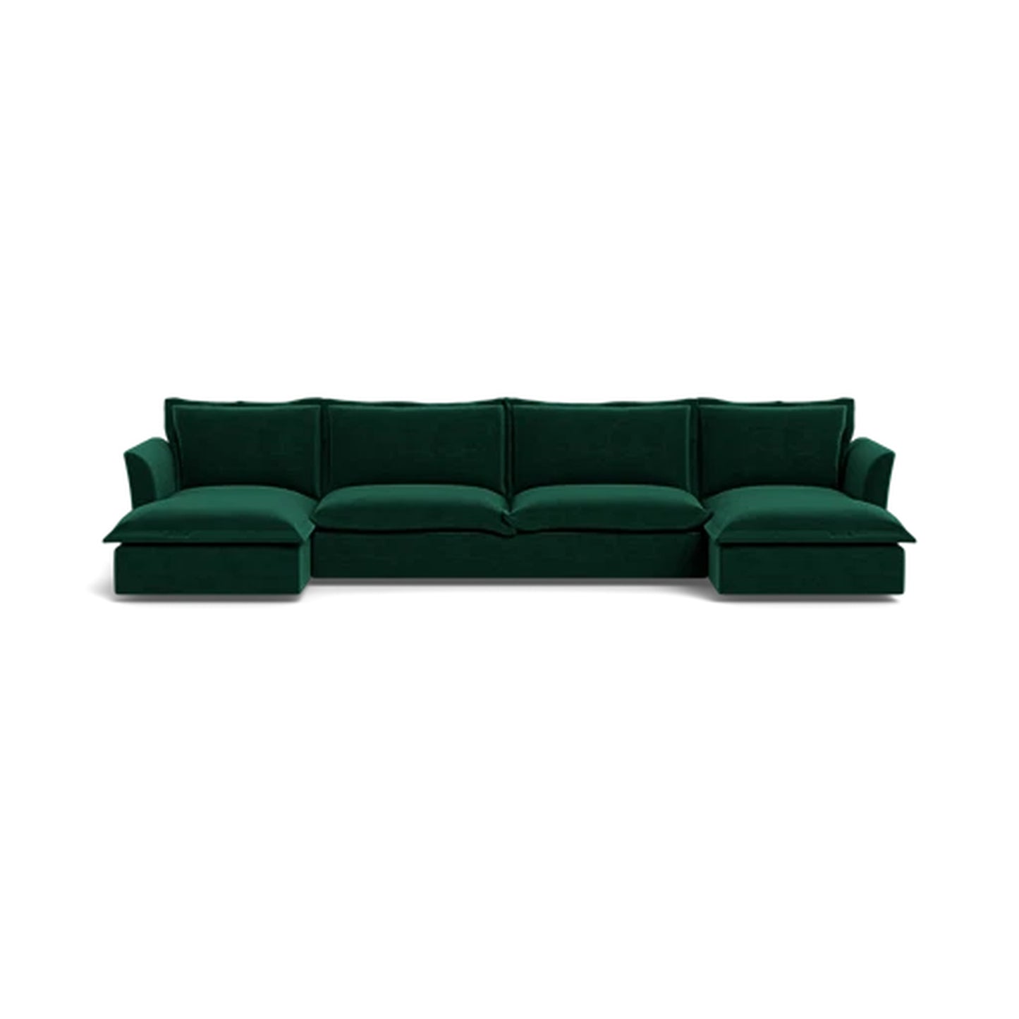 Skylar U-Chaise Sectional Standard Depth Dual Standard Chaises