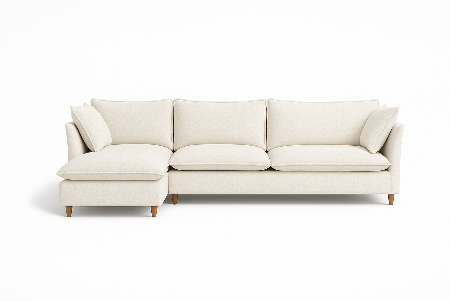 Skylar 3-Seat Left Chaise Sectional Deep Seat Compact Chaise