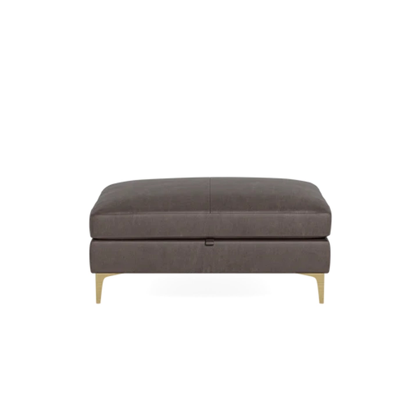 Sloan Leather Storage Ottoman