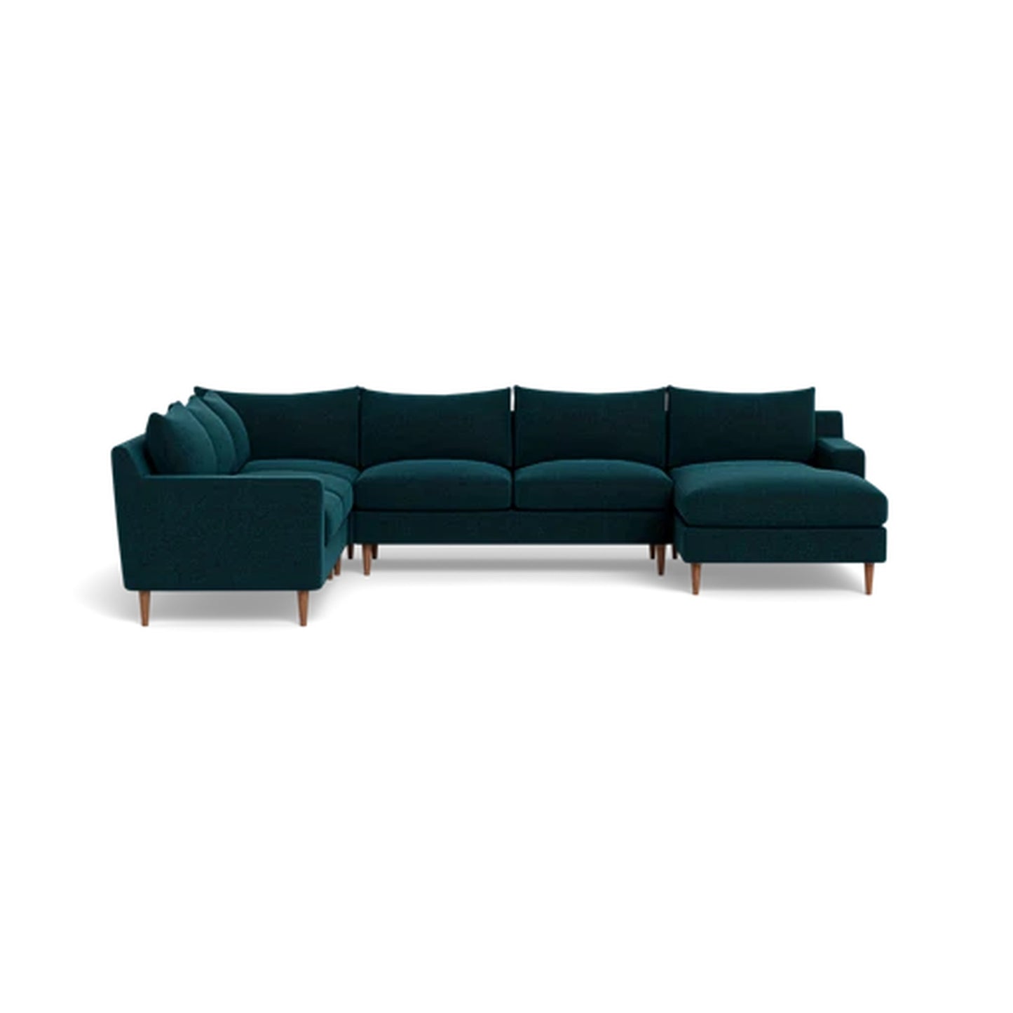 Sloan 5-Seat Corner Sectional Sofa with Right Chaise Standard Depth — Extended Chaise