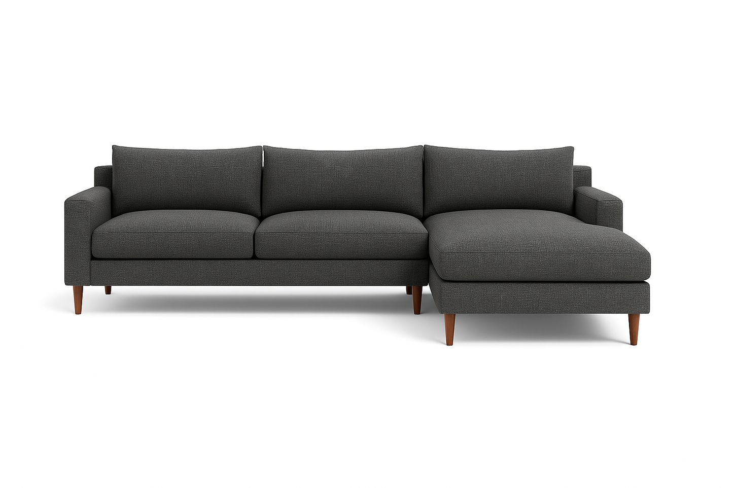 Sloan 3-Seat Right Chaise Sectional Standard Depth — Standard Chaise