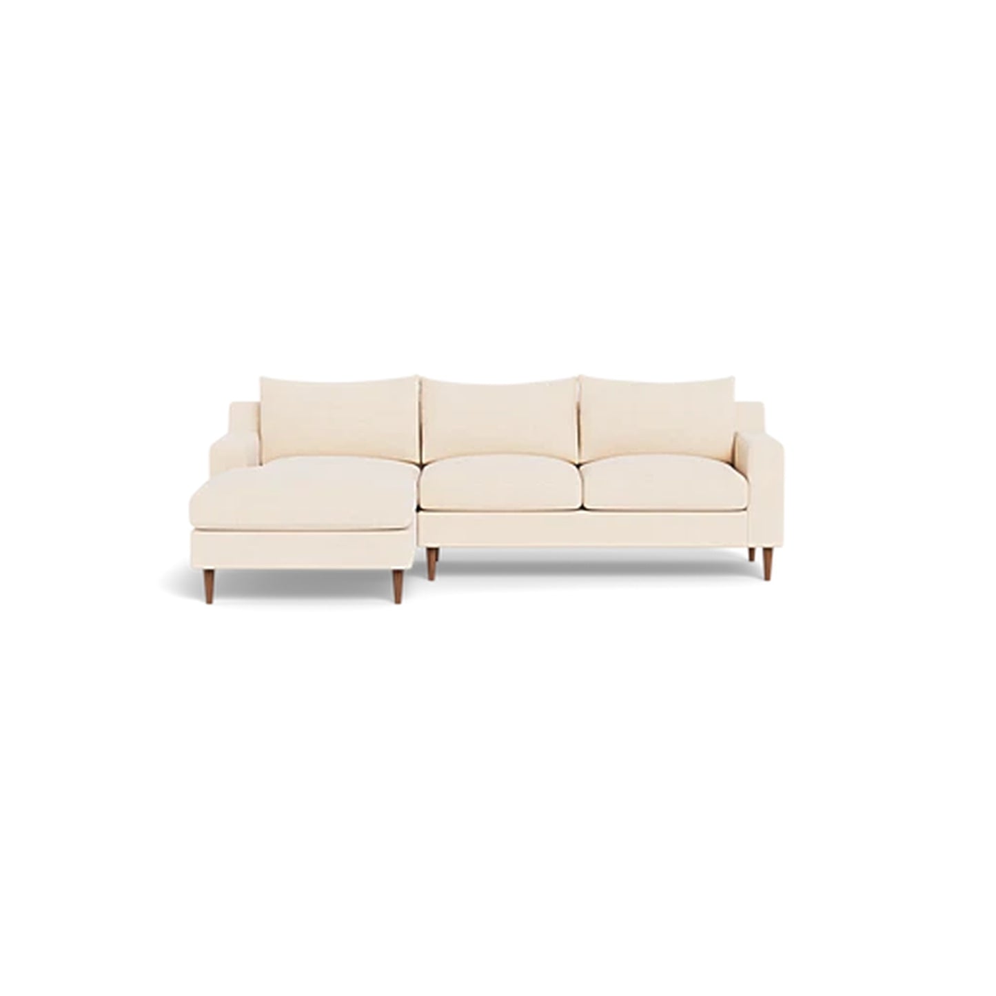 Sloan 3-Seat Left Chaise Sectional Standard Depth — Compact Chaise