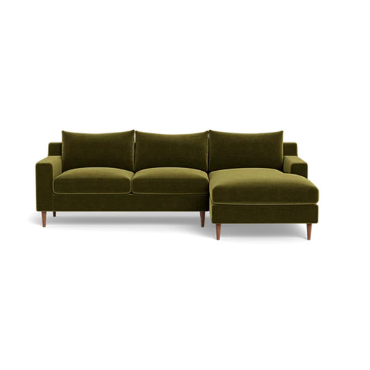 Sloan 3-Seat Right Chaise Sectional Standard Depth — Extended Chaise