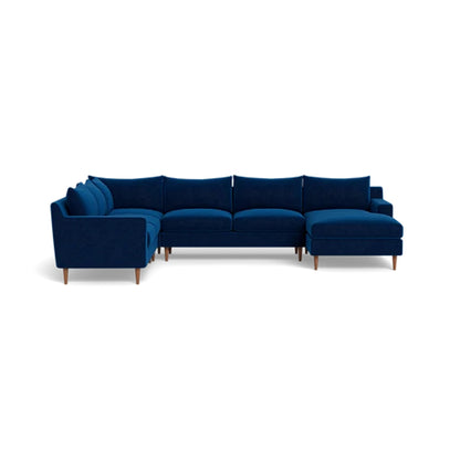 Sloan 5-Seat Corner Sectional Sofa with Right Chaise Standard Depth — Standard Chaise