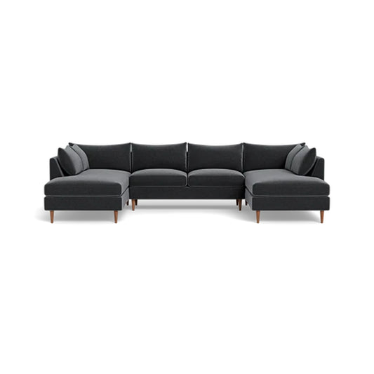Sloan 4-Seater U-Chaise Sectional Standard Depth Symmetrical Cape