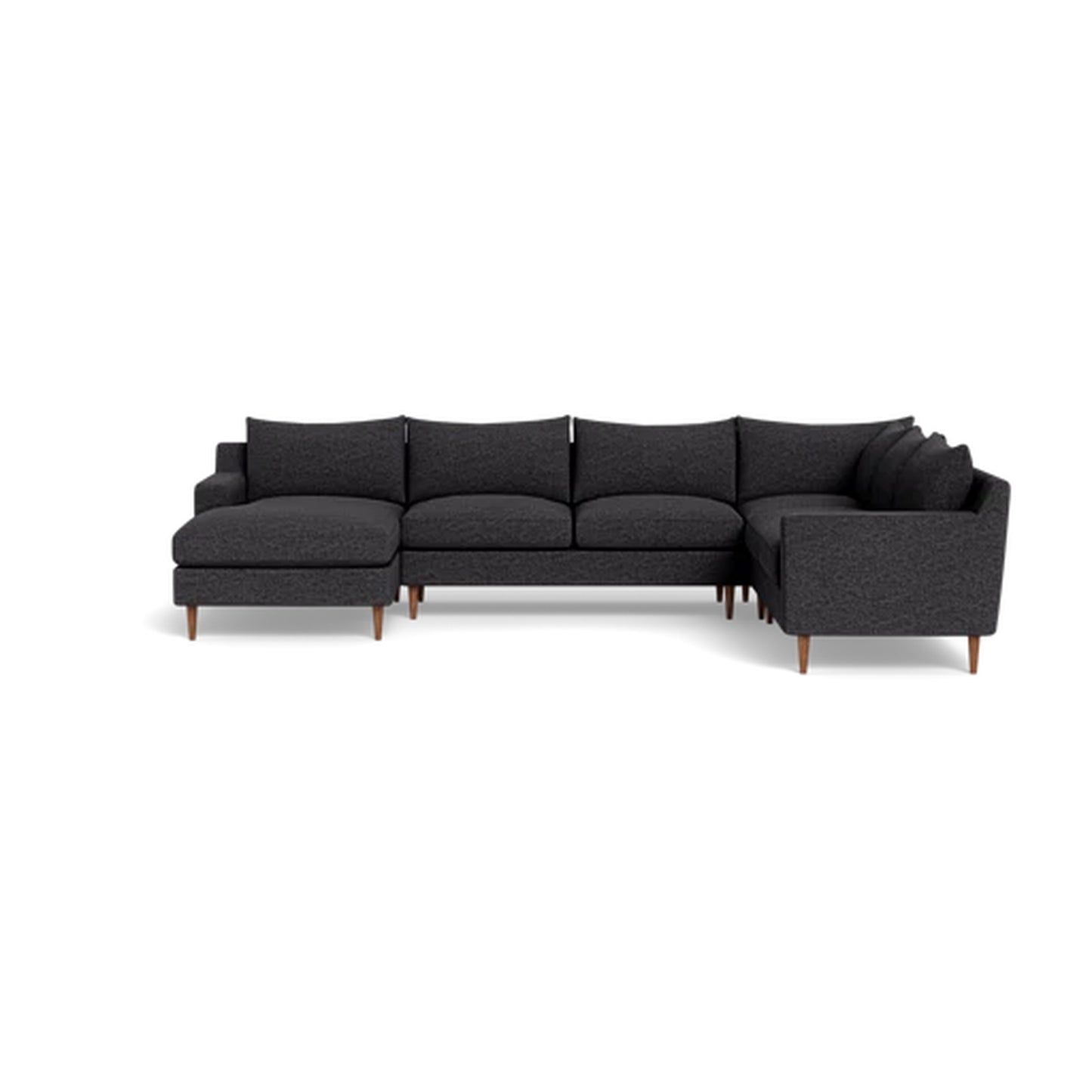 Sloan 5-Seat Corner Sectional Sofa with Left Chaise Standard Depth — Standard Chaise